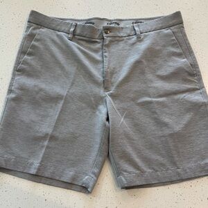 Callaway Performance Shorts Mens 38 Waist Gray Golf Flat Front Performance Spri